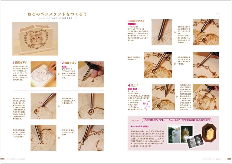 確認ページ ウッドバーニング 図案集「ウッドバーニングでつくる生活雑貨」 | GINZA HAKKO 木の香