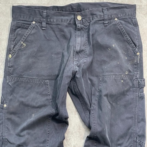 10s 茄子紺 ダブルニー Carhartt カーハート 32×32 詳細写真4