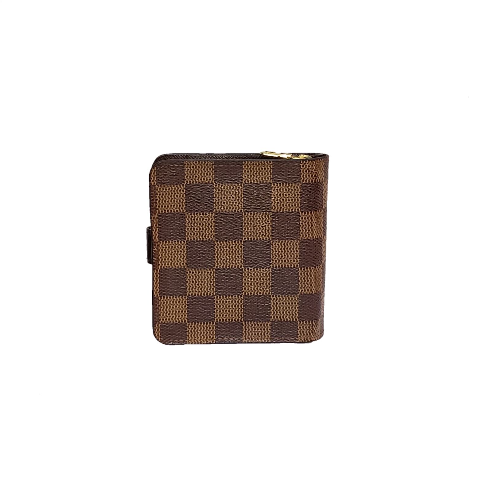 LOUISVUITTON ルイ•ヴィトン ダミエ コンパクトジップ 二つ折り財布