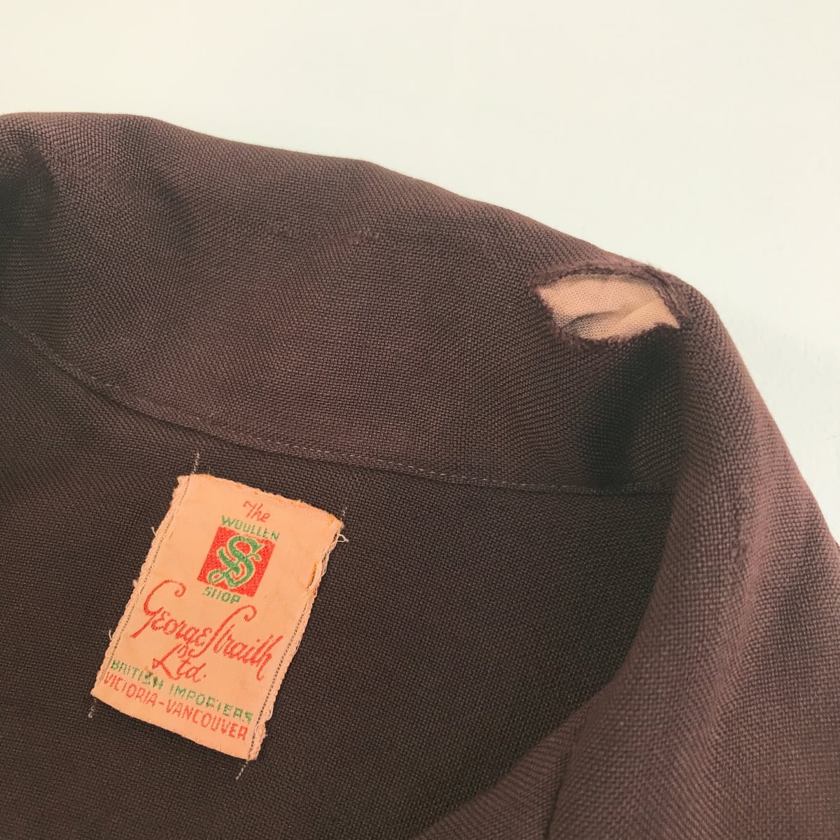 GEORGE STRAITH 50年代 ギャバシャツ ヴィンテージ ウール ギャバジン