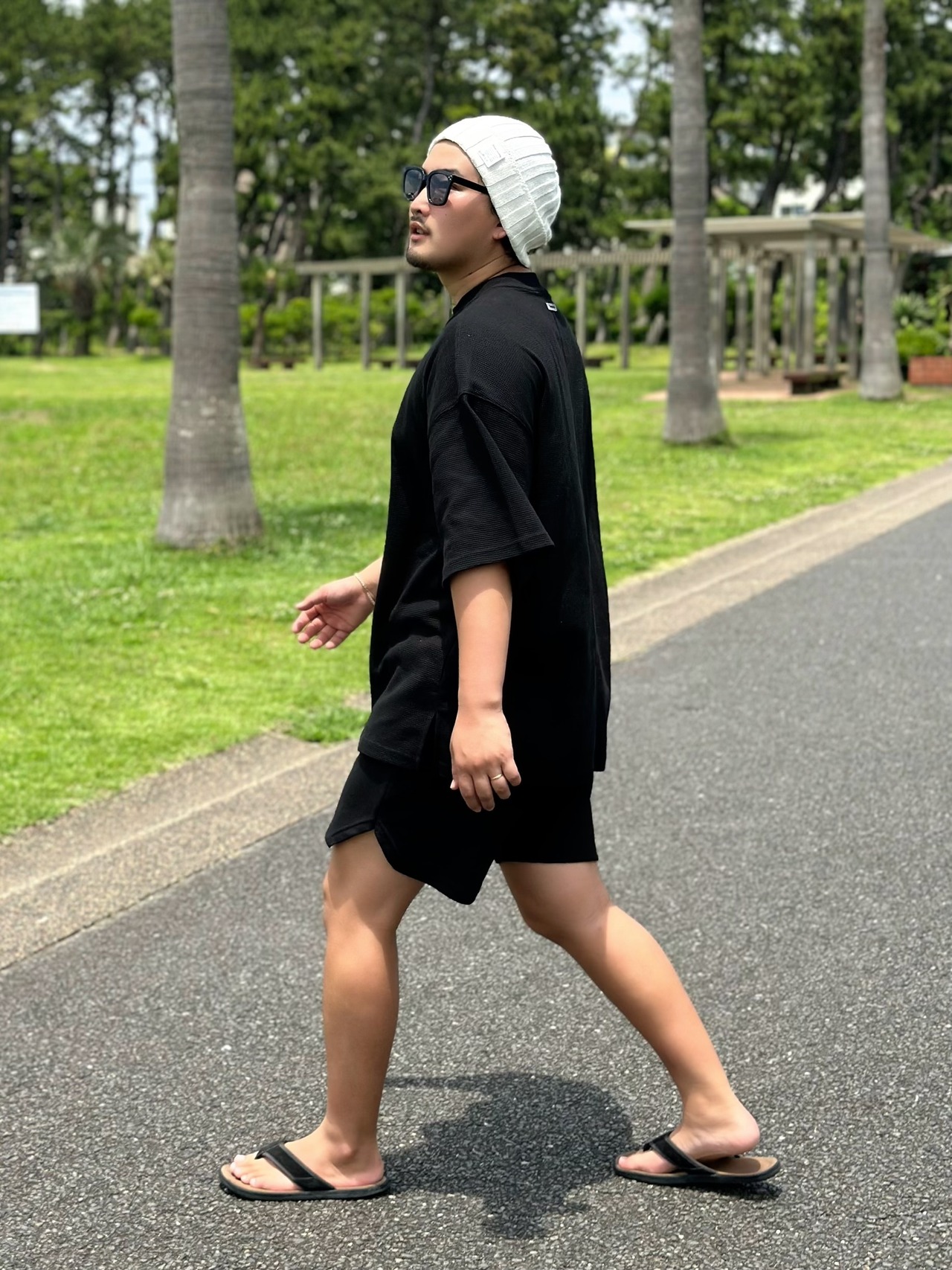 【着るだけで上品】Waffle Short Pants