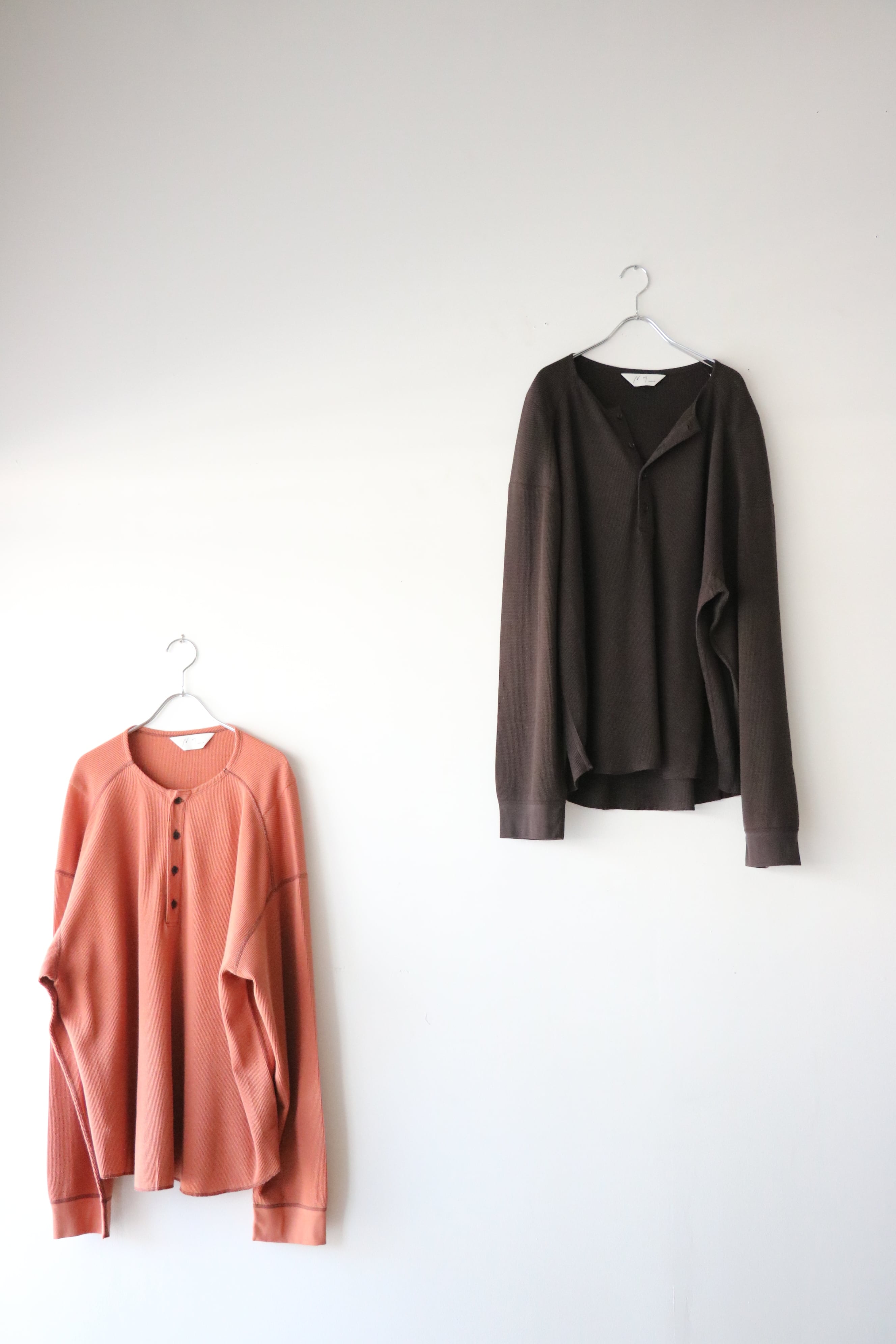 Ancellm - C/CA HENLEY LS T-SHIRTS - / ANC-CT187 / アンセルム