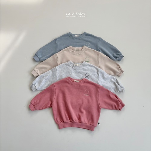 [即納M/XL]≪LALALAND≫Sweet Heart Sweatshirt(kids)124