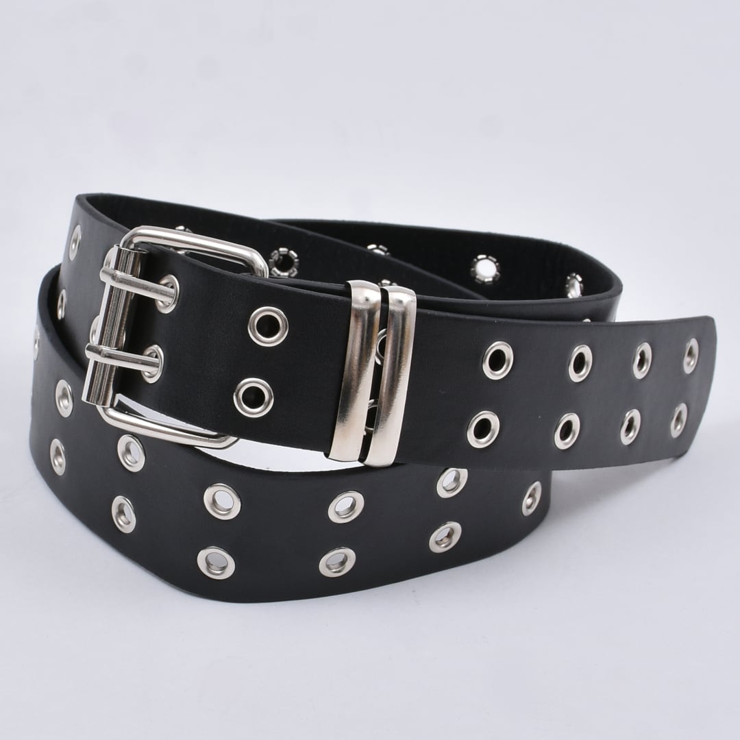 2点セット☆ベルト付き レースレイヤードレザースカート