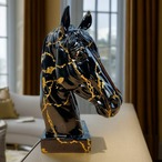馬 置物 馬装飾品 グラフィティ 樹脂彫刻工芸品 書棚 オブジェ
