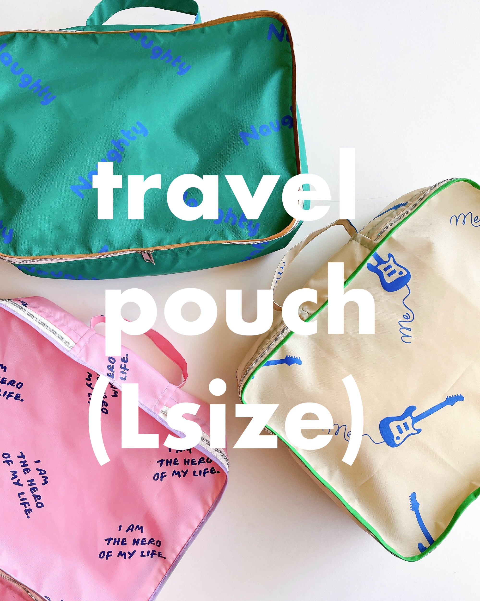 nylon travel pouch (L size)