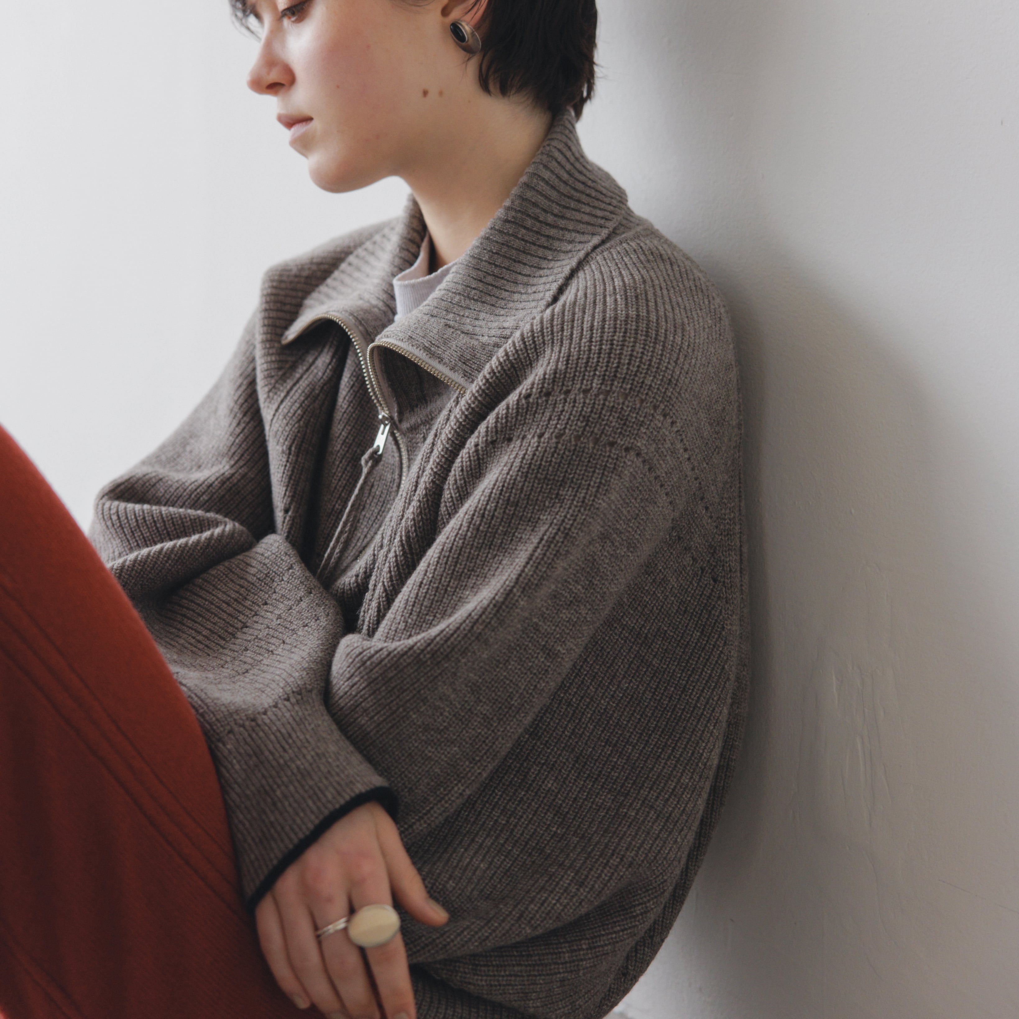 JOICEADDED【 womens 】Half zip sweater | Terminal