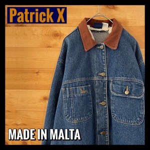 【Patrick X】MALTA製 デニムジャケット イギリスデザイン M