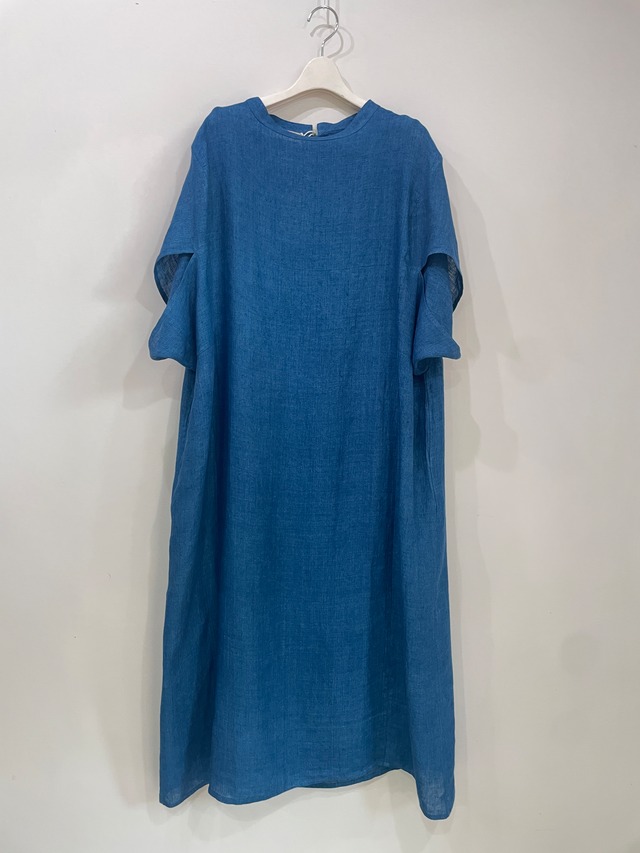 ARTISAV  KHADI KALA COTTON　イカット BLACK&WHITE スクエア柄　ASA DRESS　
