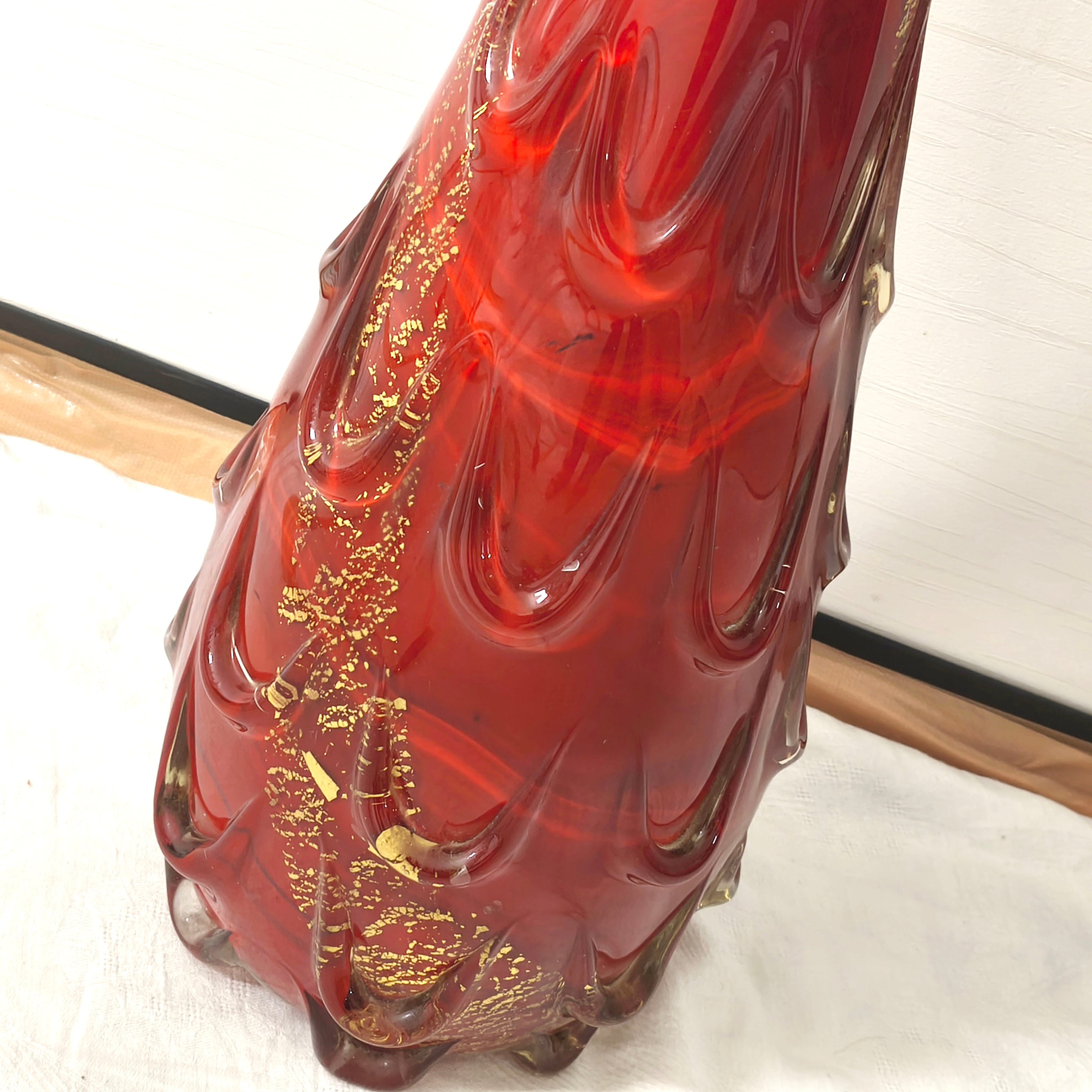 津軽びいどろ・ガラス花器・大型花器・花瓶・フラワーベース・No
