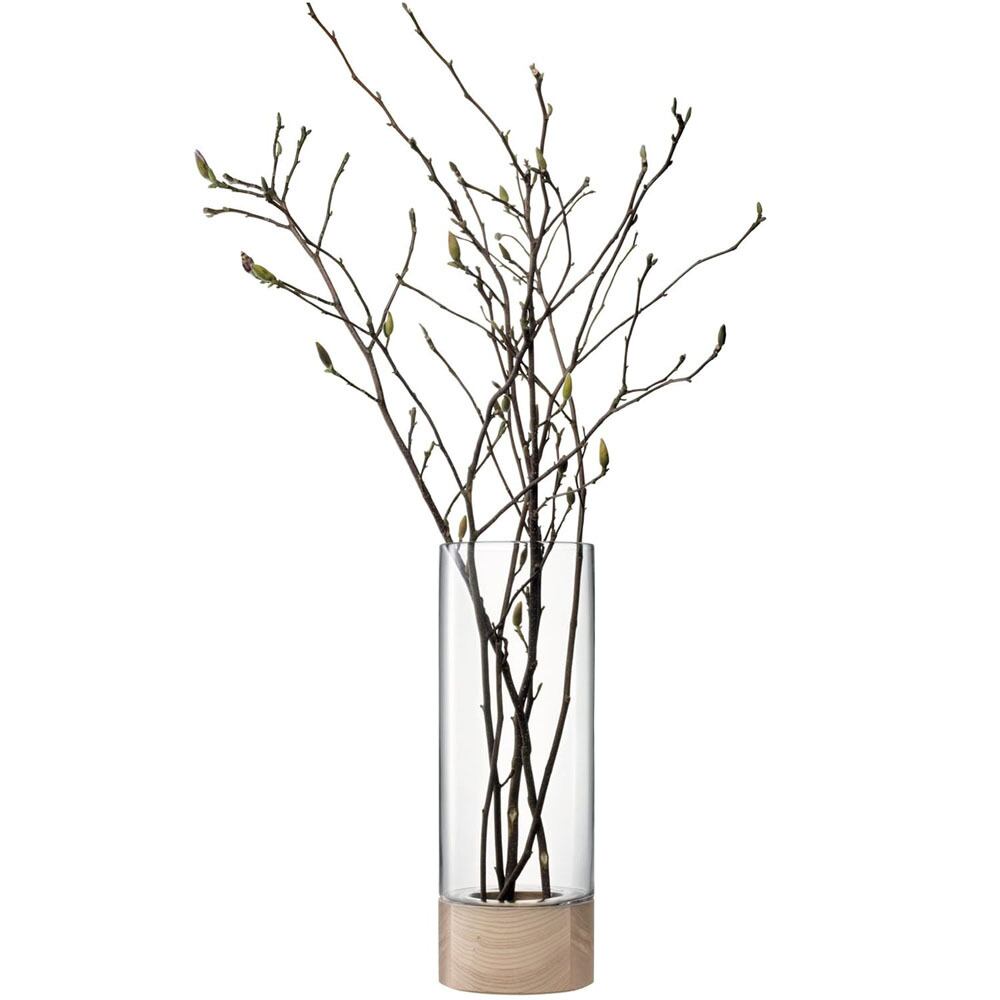 LSA フラワーベース & ウッドトレー Lotta Vase Lantern & Ash Base G1040-62-301 TLA2188 / エルエスエー 花器 花瓶 キャンドルランタン