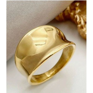 Stainless steel wide face ring 125509