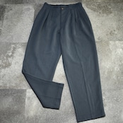 CAMLON balloon silhouette 2tuck slacks charcoal gray