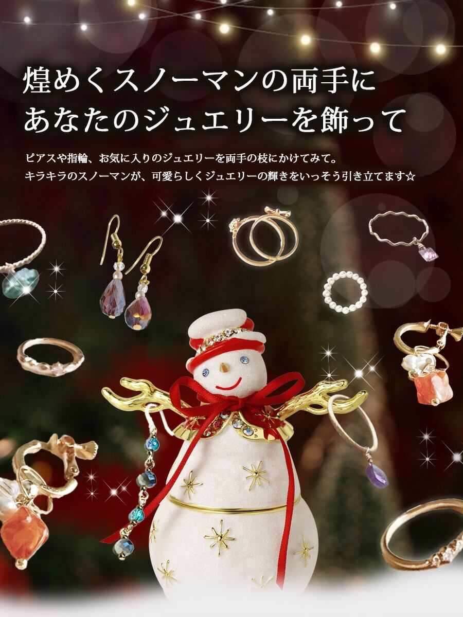 ピィアース ジュエリーボックス アクセサリー ケース 収納 スノー