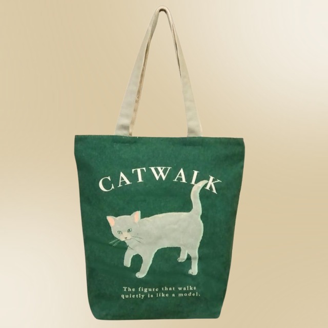 【少々難あり】Mintinn A4縦型トートバッグ 21196 グレイGR 少々難あり>>バッグ底面の緑色の部分が斜めになっている。