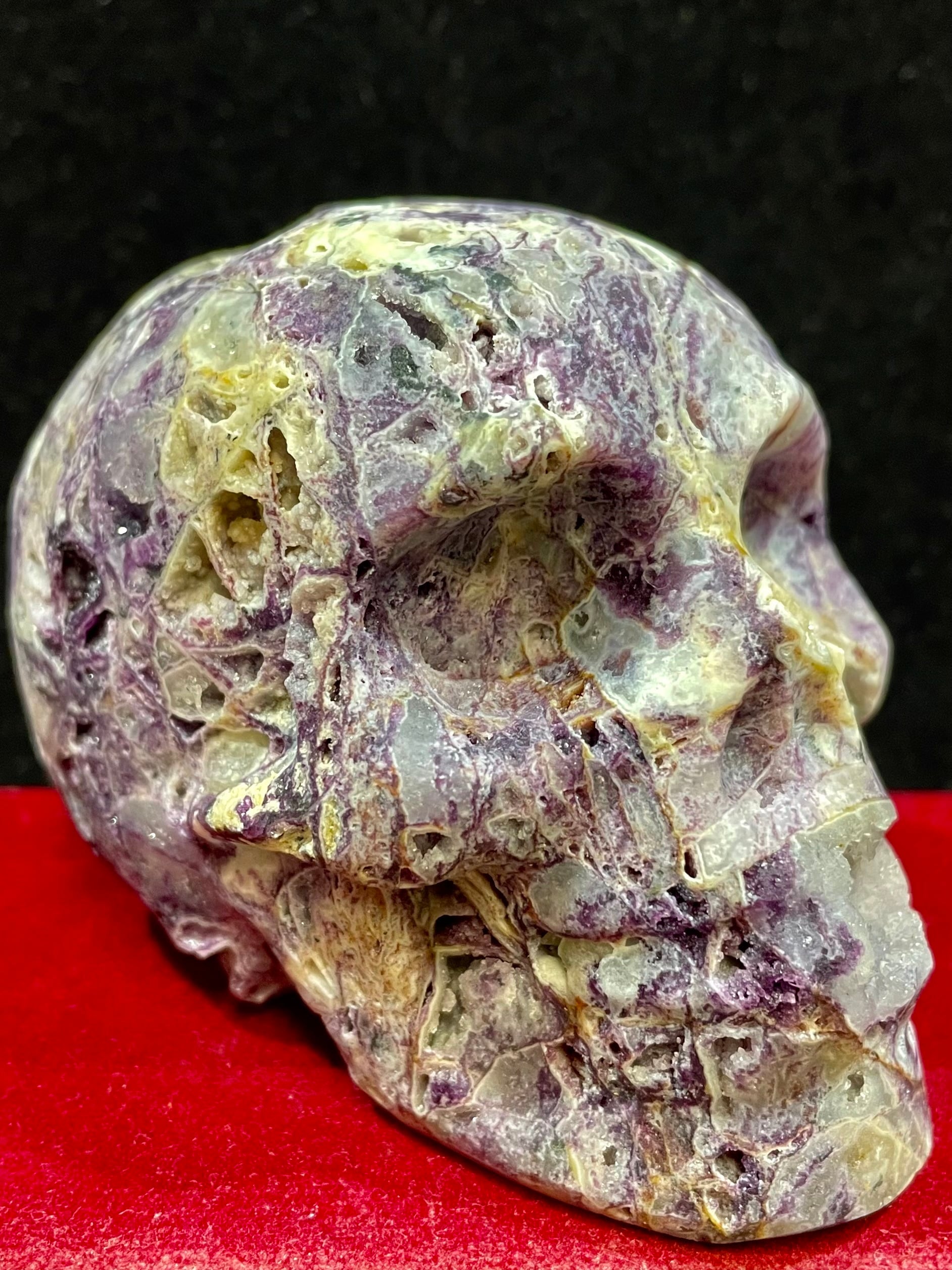 12) 復活再生!「ドクロ」ジオード水晶(大型)