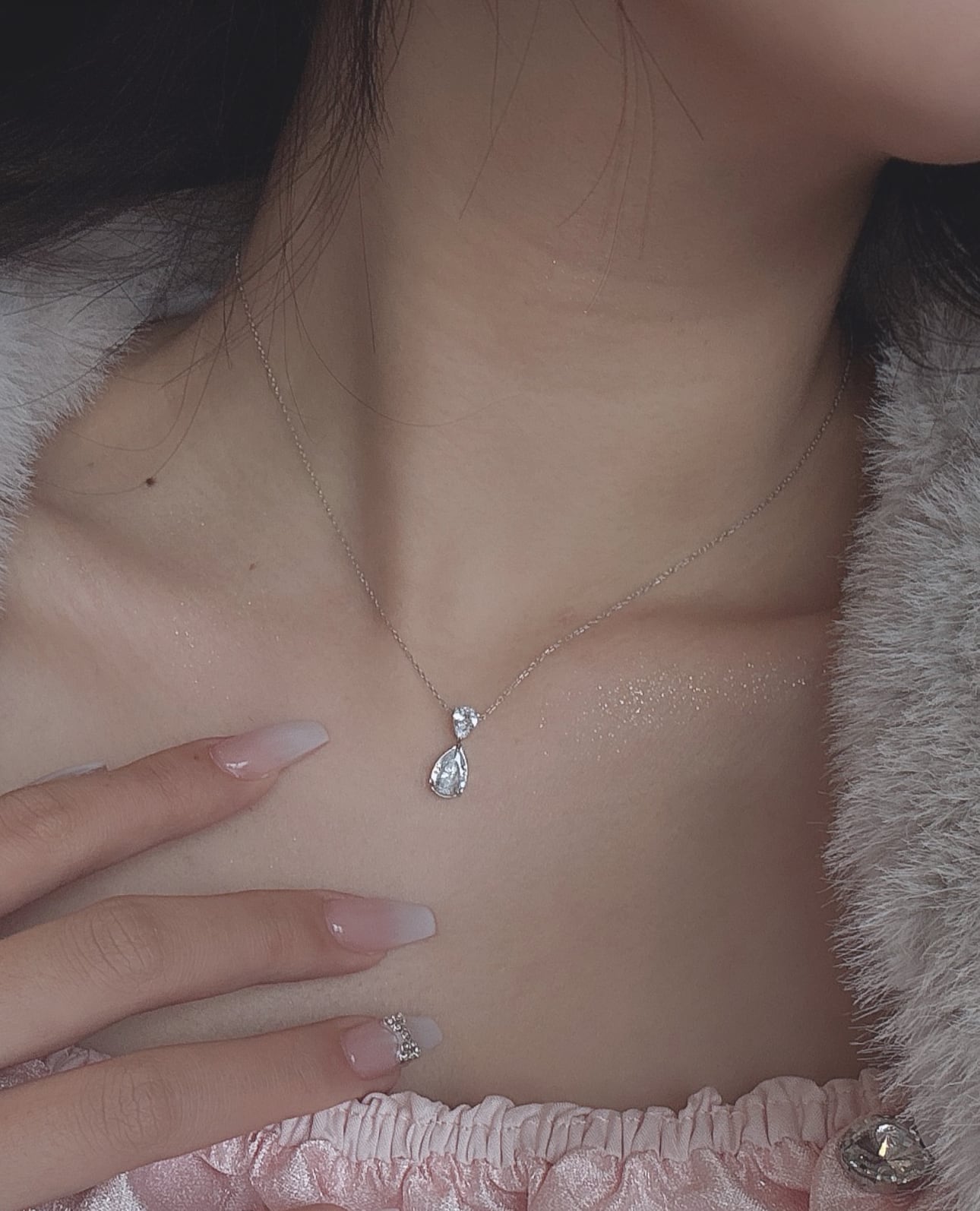 ペアシェイプネックレス [266] | SASSY ANGEL