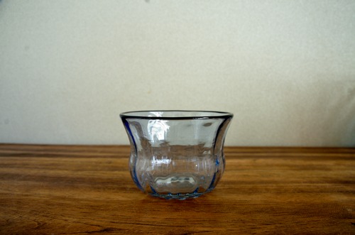 琉球ガラス　ヴィンテージ冷茶グラス　青