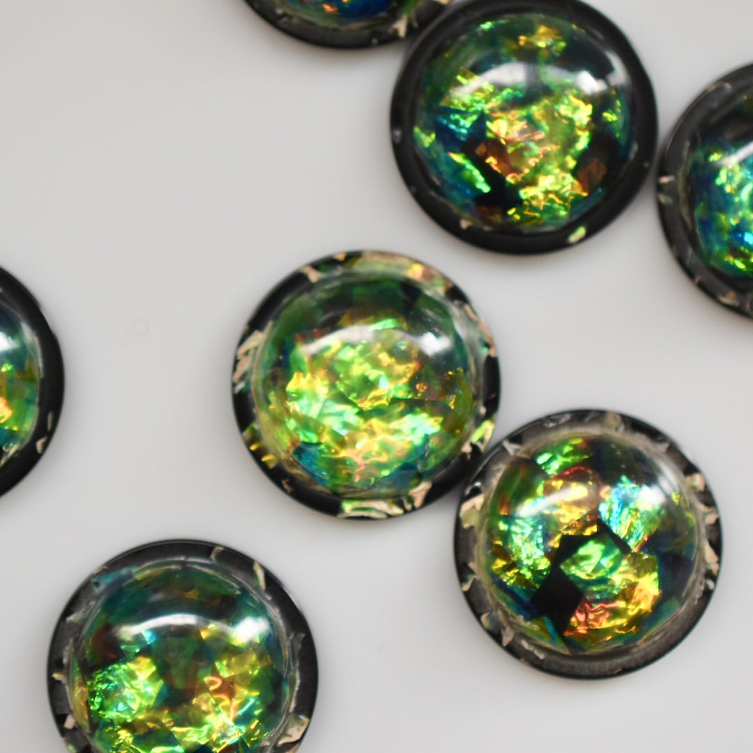 『ビンテージカボション』日本 2個 18㎜ C-22