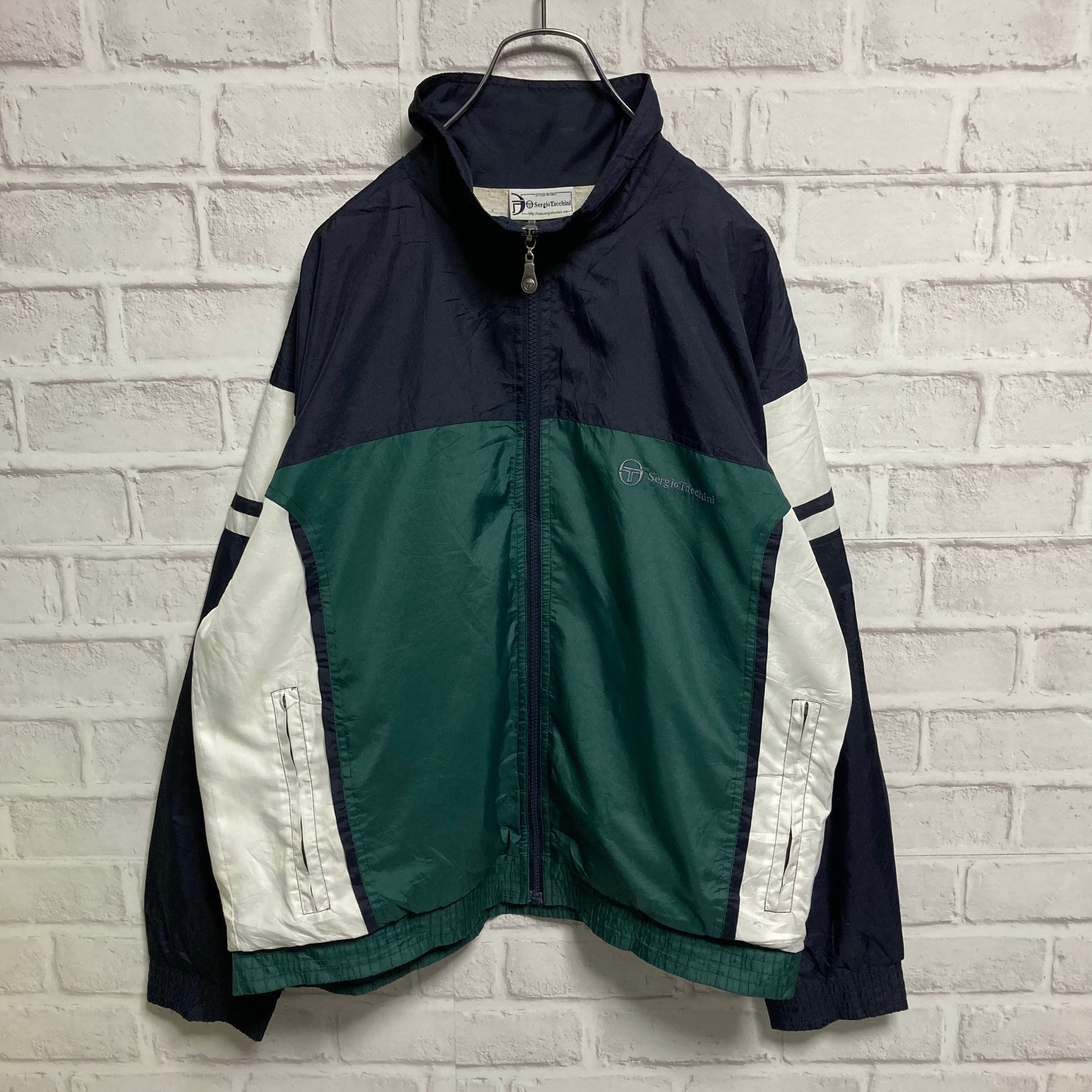 セルジオタッキーニ Sergio Tacchini ナイロンジャケット ネイビー