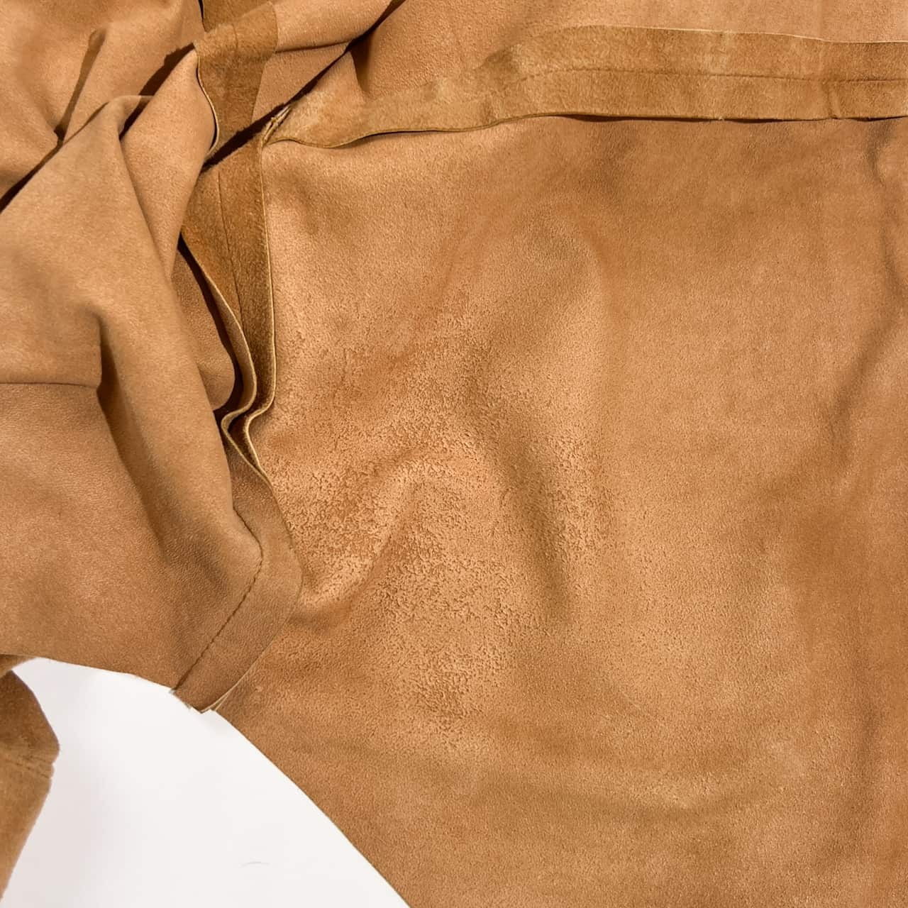 MADISKIN マディスキン レザー スエード 長袖 シャツ ジャケット S/ベージュ ブラウン系 メンズ