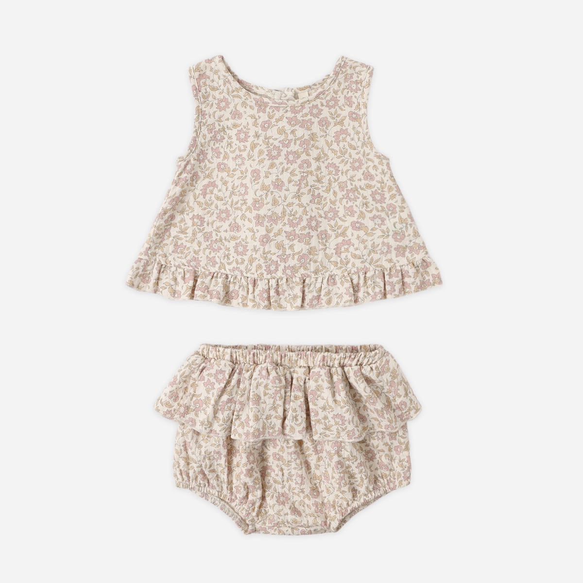【送料無料】Ruffled Tulip Top+Bloomer Set / Dahlia