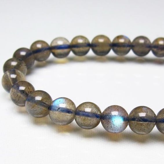 ラブラドライト ブレスレット 7mm 一点物 メール便送料無料 [M便 1/10] 111-14873