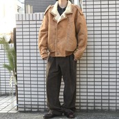 brown mouton leather jacket