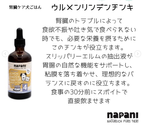 napani ウルメンリンデン 吐き気対策チンキ 犬＆猫用 100ml