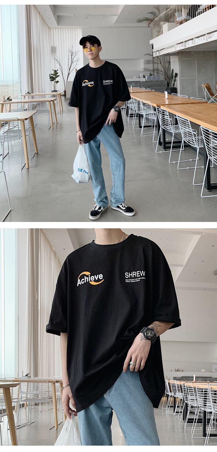 全2色 Tシャツ カットソー プリント カジュアル シンプル