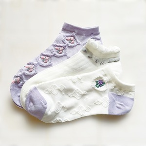 Rococo Ankle Socks 【パープル】