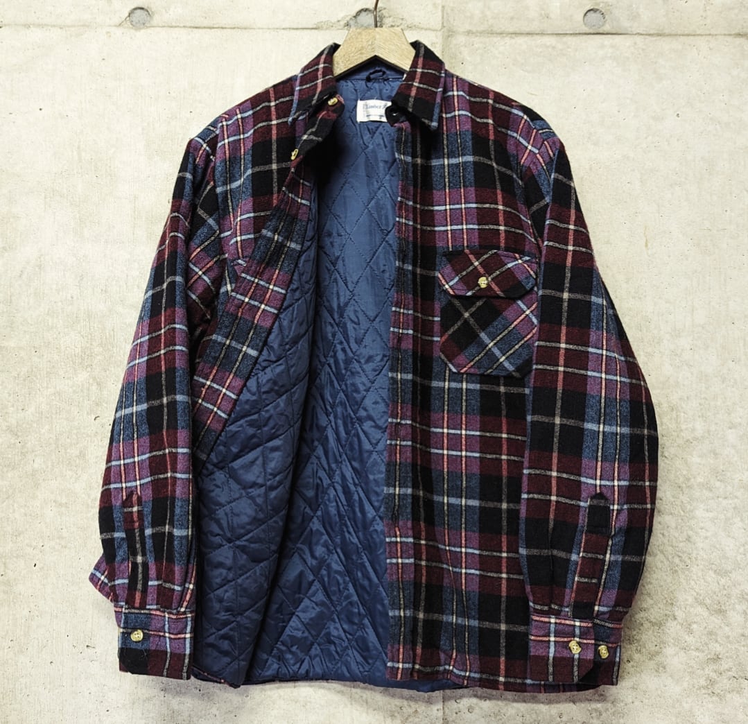 lumber jack quilting flannel shirt 小岩店