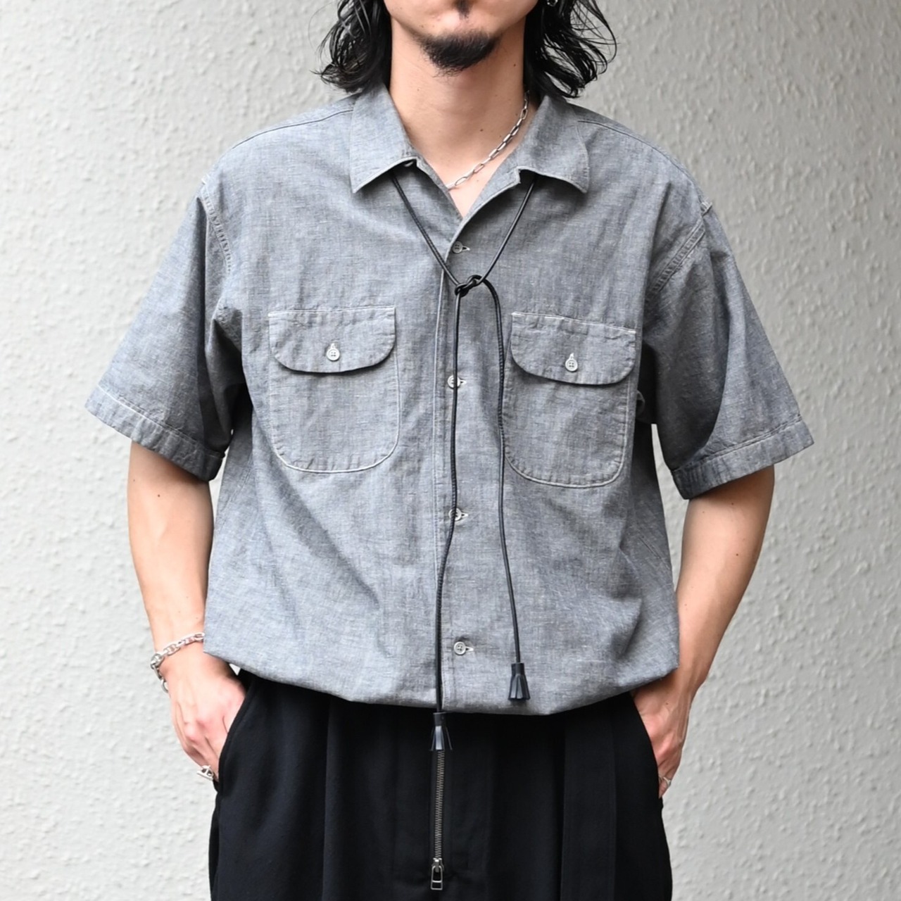 OLD JOE / GATHERED WAIST MARLBORO SHIRTS (Short-sleeve)
