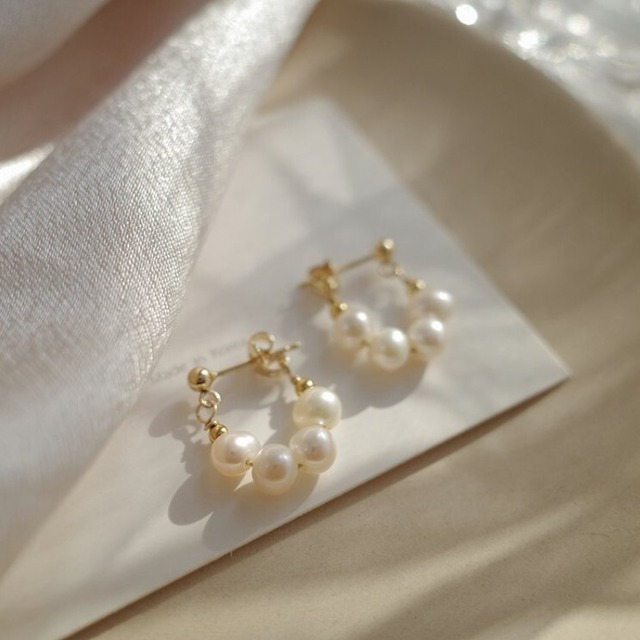 pearl hoop pierce K271