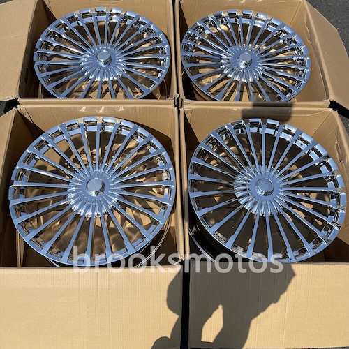 メルセデスベンツGLS 350 450 550 クラス 24X10.5 x 166 24インチ クロームホイール BRN-1971