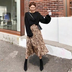 レオパード ヒョウ柄 ロングスカートレオパード柄 レディース レオパード ヒョウ柄 ロングスカートレオパード柄 レディース