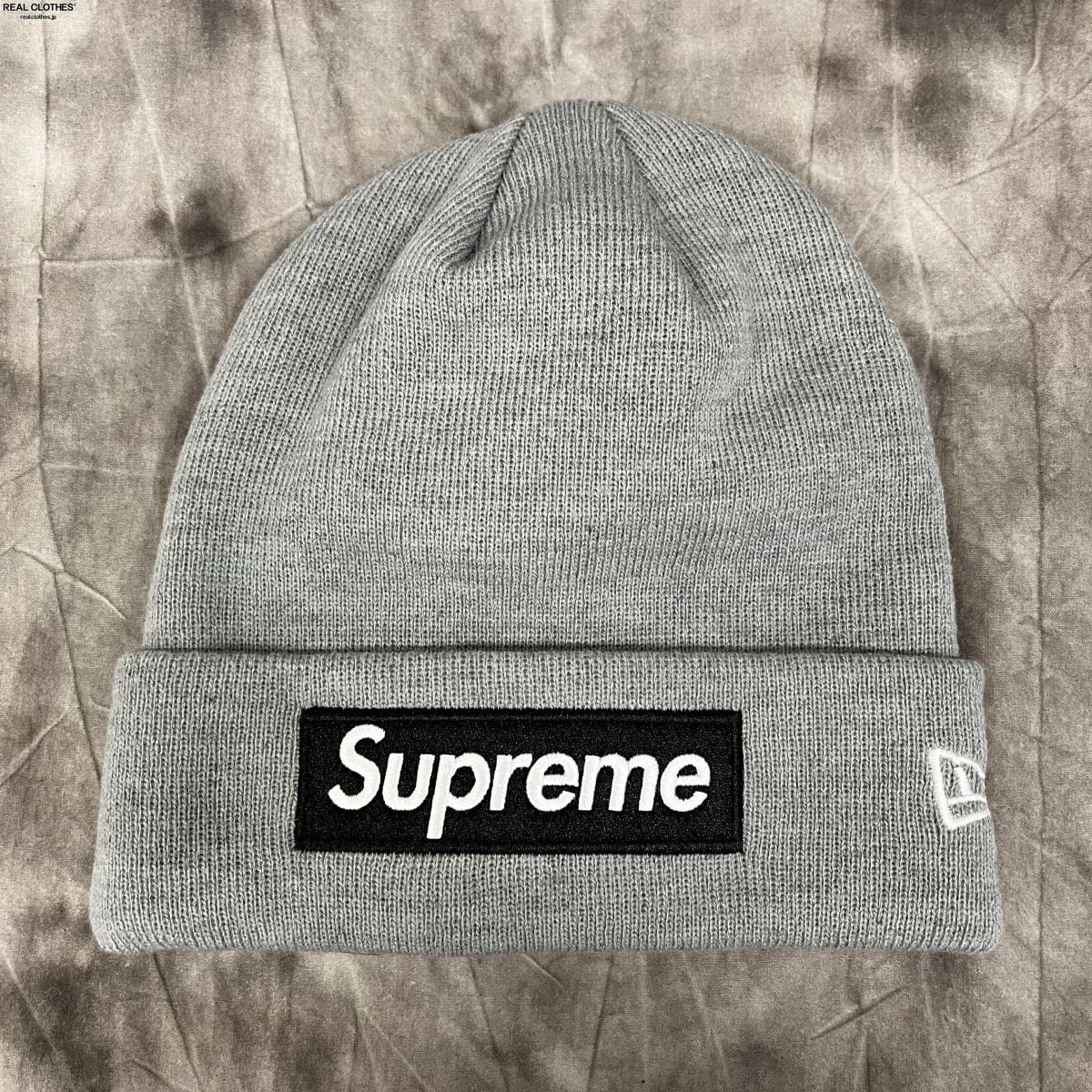 New Era Box Logo Beanie Heather Grey