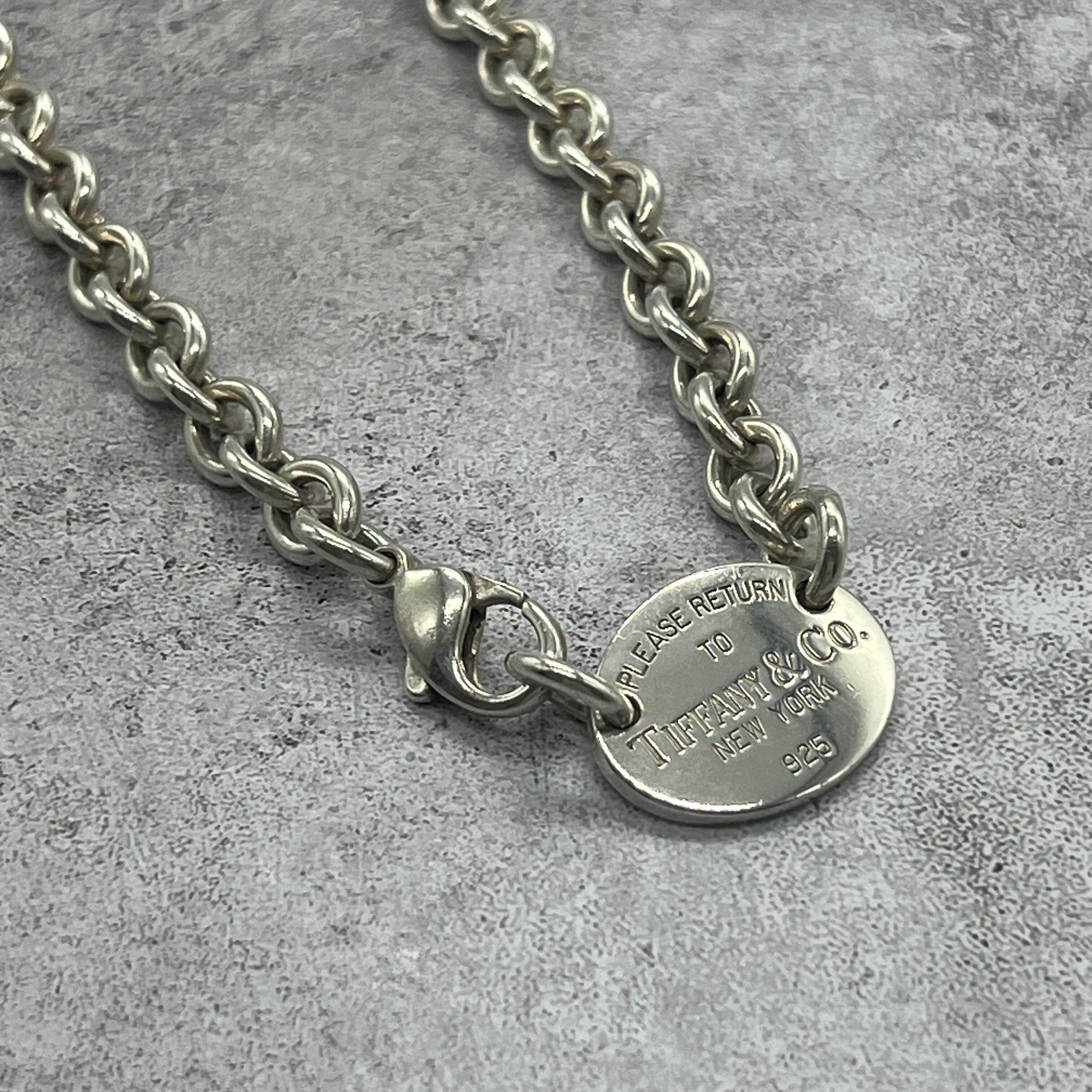 ティファニー TIFFANY&CO リターントゥ オーバルタグ ネックレス SV