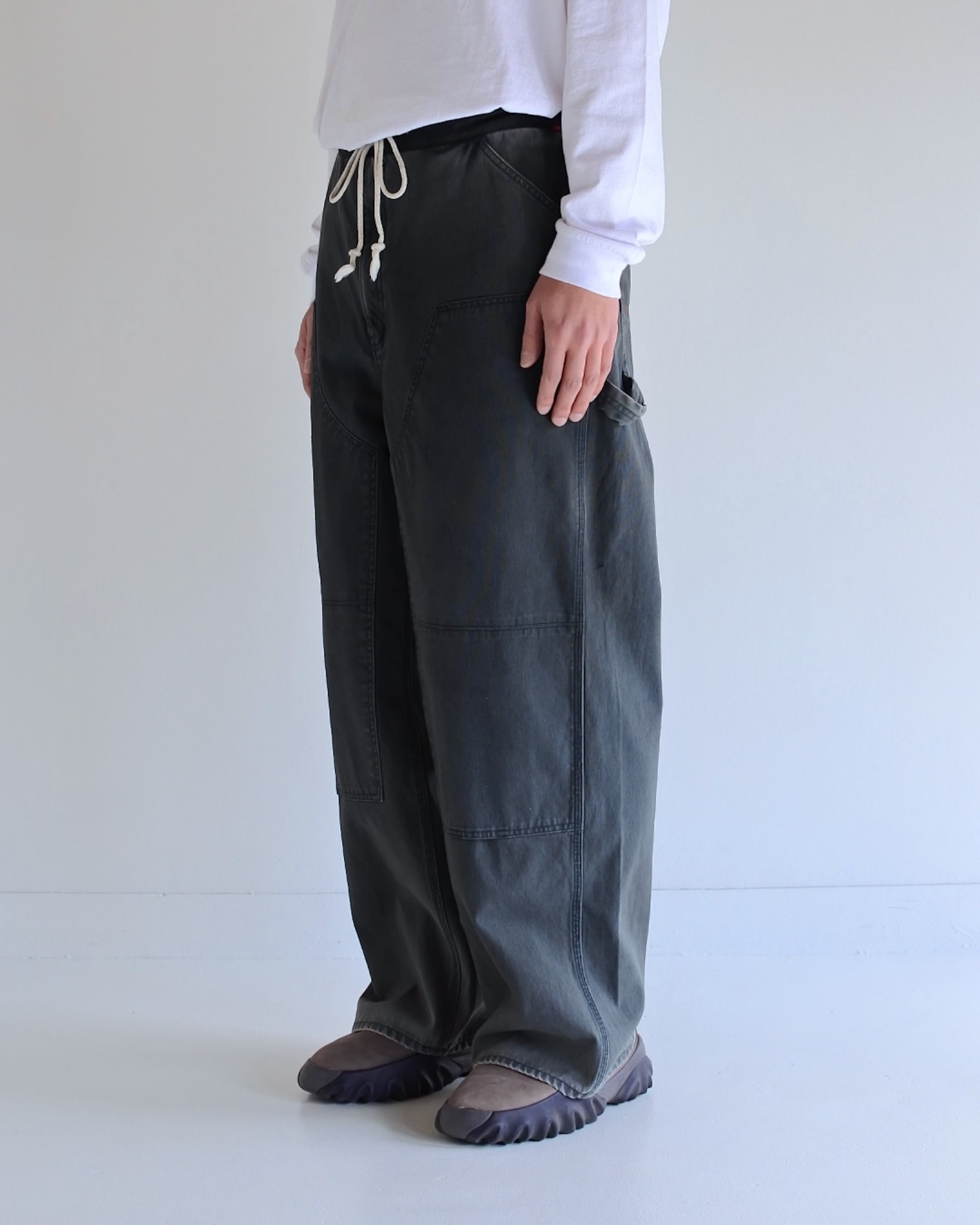 ANACHRONORM/アナクロノーム DOUBLE KNEE DUCK PAINTER PANTS BLACK