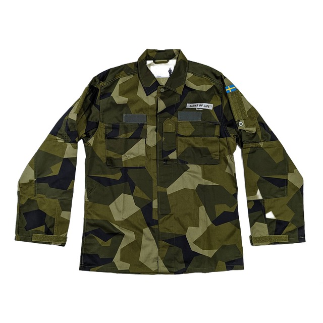 【“K”AMOUFLAGE】スウェーデン UF90 フィールドシャツ スプリンターカモ