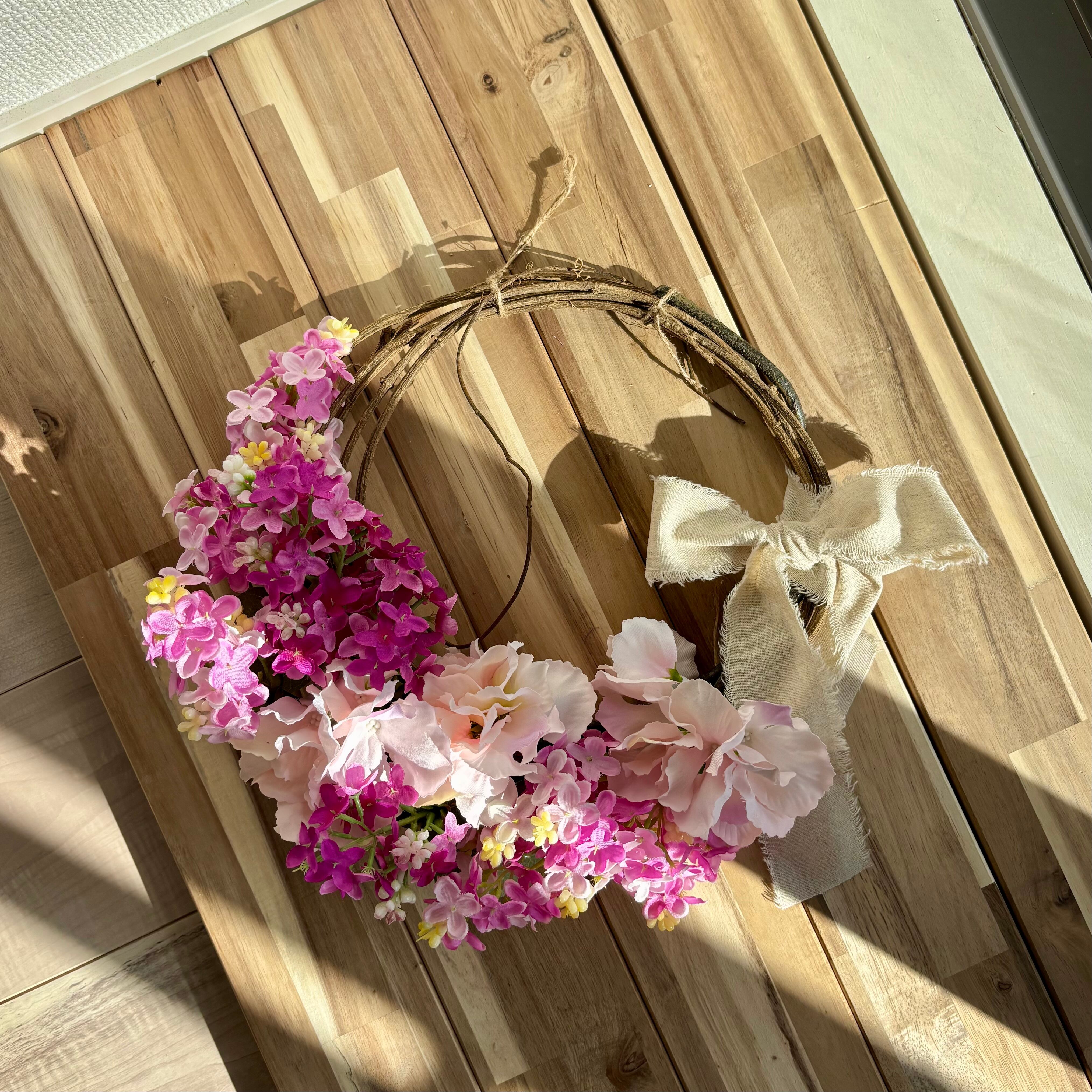 ライラックのリース♪造花リース 母の日ギフトにも♪ | FloweRimi 造花