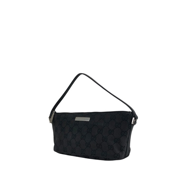 GUCCI グッチ GGキャンバス ハンドバッグ ブラック ジャガード ミニバッグ アクセサリーポーチ vintage ヴィンテージ オールド j7yzmi