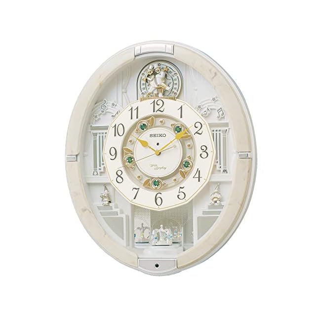 Amazon.co.jp: リズム(RHYTHM) 掛け時計 電波 アナログ からくり