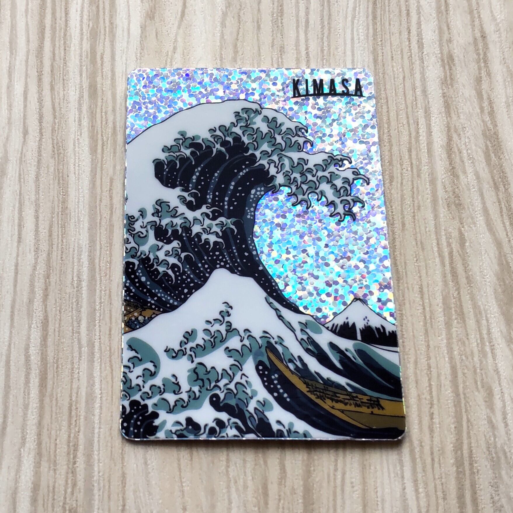浮世絵 神奈川沖浪裏 キラキラステッカー | 浮世絵商品専門店