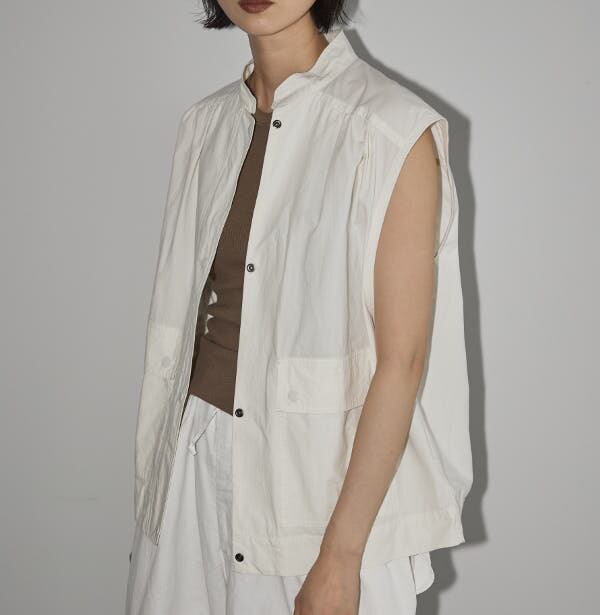 【即納】TODAYFUL トゥデイフル LIFEs ライフズ　Flappocket Cotton Vest フラップポケットコットンベスト 12310105 吉田怜香【2023】【SS】【2023春夏】【2023SS】【入荷】 TODAYFUL トゥデイフル / LIFE's ライフズ / Flappocket Cotton Vest