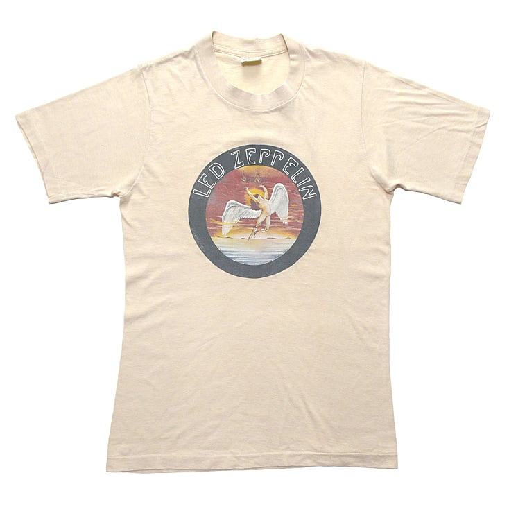 70'S LED ZEPPELIN レッドツェッペリン SWAN SONG バンドロゴ ヴィンテージTシャツ 【S】 @AAB1342 |  ヤング衣料店 powered by BASE