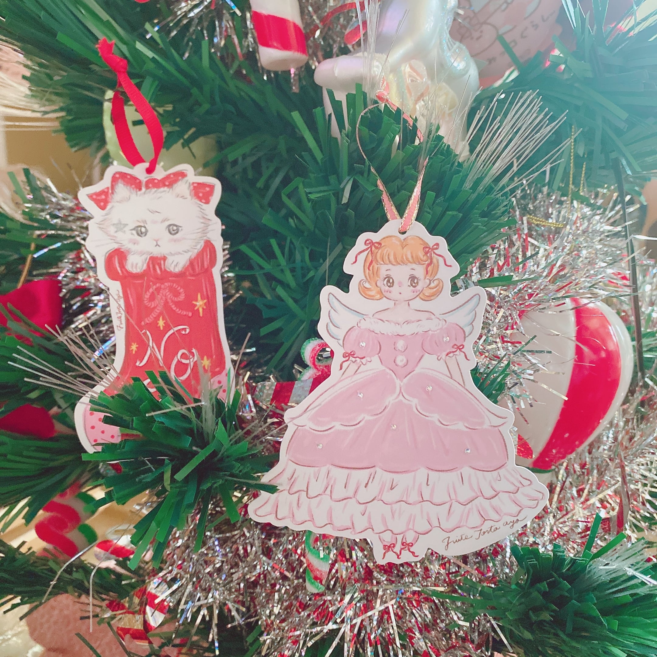 Xmas party time !! オーナメントxポストカードset