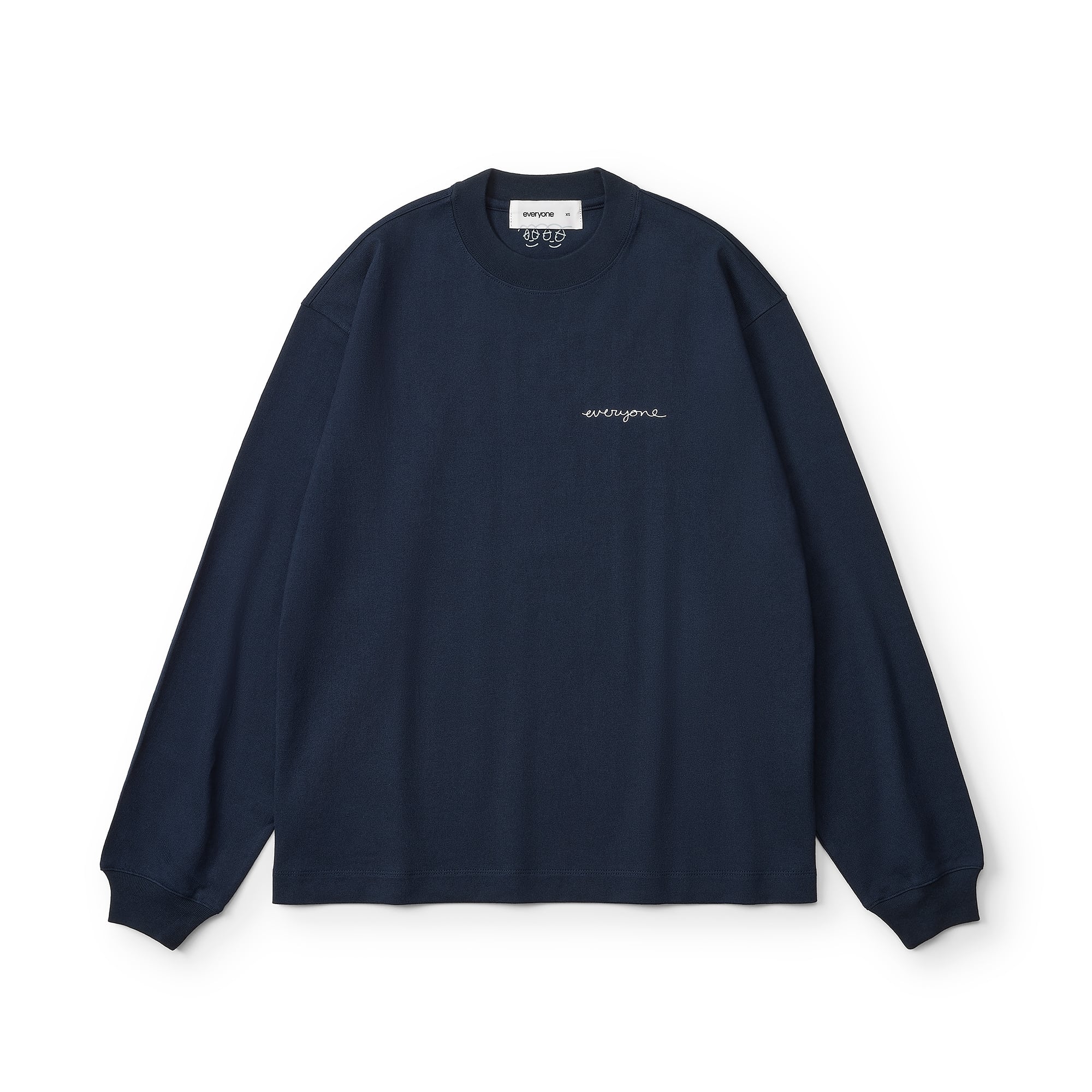 トップス everyone j.30000 oval logo tee shirt M everyone j.30000 rooftop logo long sleeve tee (NAVY) | everyone