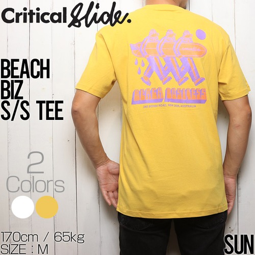 【送料無料】Critical Slide【送料無料】 クリティカルスライド TCSS ティーシーエスエス BEACH BIZ S/S TEE 半袖Tシャツ TE2036SUN Sサイズ