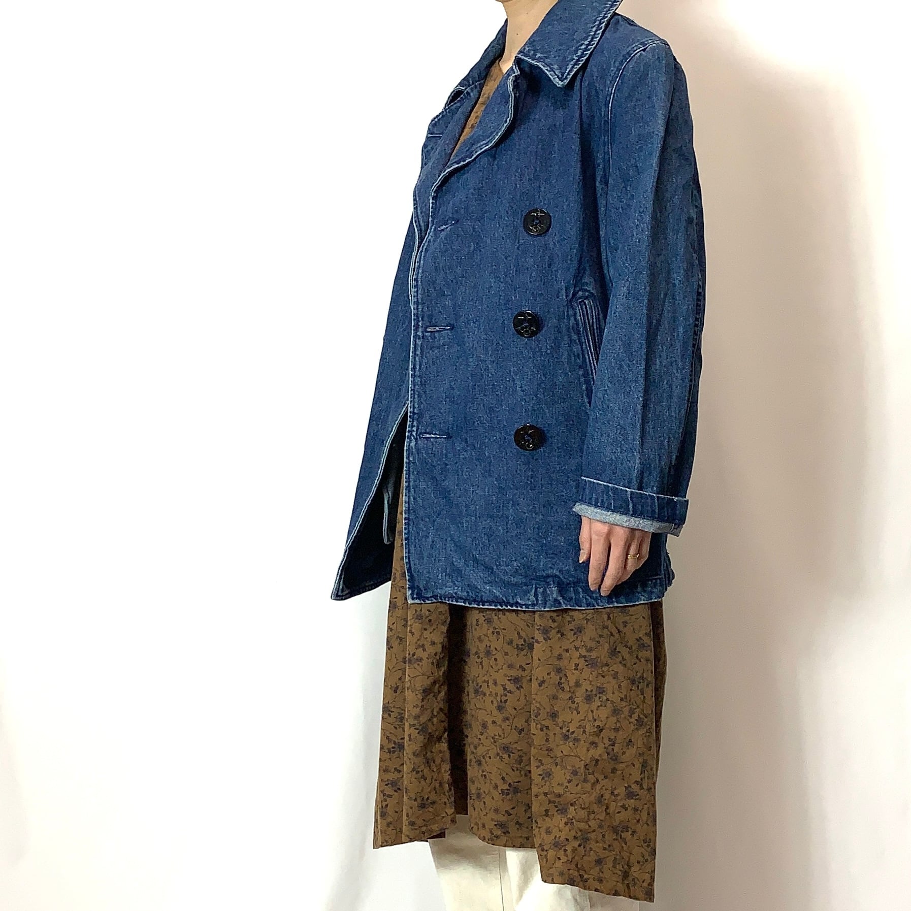 vintage old 80s 90s Ralph Lauren Denim P-COATラルフローレン デニム